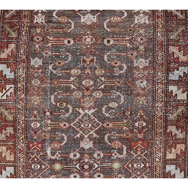 Early 20th Century Antique Northwest Persian Runner With Geometric Tribal Design For Sale - Image 5 of 11