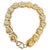 Metal Heart Link 24 Karat Pure Yellow Gold Solid Bracelet, 16.5 Gm, 6.8 Inch For Sale - Image 7 of 8
