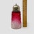 Elevate your antique glassware display with this striking Antique Victorian Cranberry Glass Sugar Shaker. Standing 5.5...