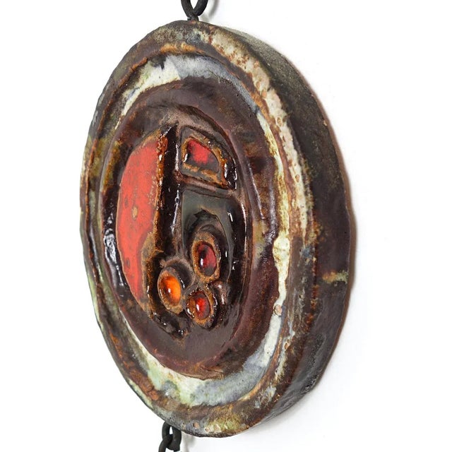 Mid-Century Modern Chained Ceramic Four Unit by Duisburgs For Sale - Image 5 of 9