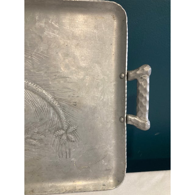 Everlast Vintage Everlast Forged Aluminum Pinecone Serving Tray For Sale - Image 4 of 10