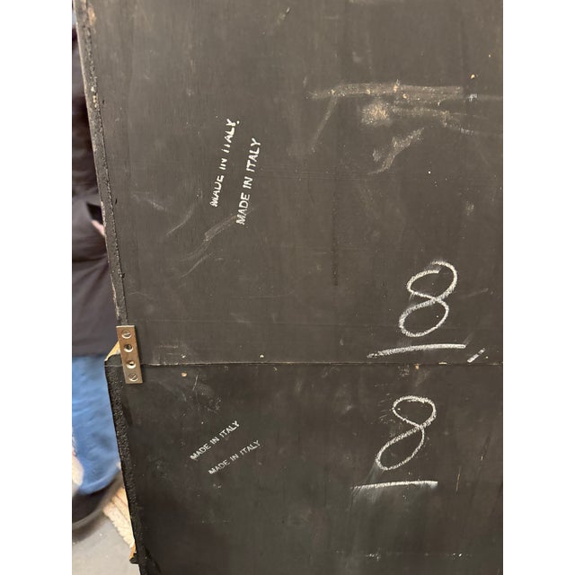 Black Mid 20th Century Italian Hand Painted Secretary Desk For Sale - Image 8 of 12