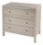 Nora 34 in. W Wood 3 Drawer Chest, Antique Taupe For Sale
