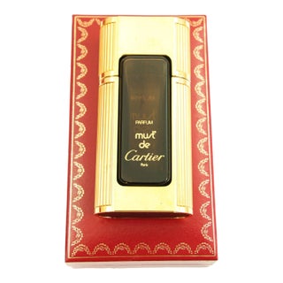 Must De Cartier Paris Collectible Panthere De Cartier Perfume Bottle in Original Box Art Deco For Sale