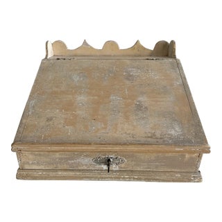 Vintage Bread Bin With Shelf for Recipes For Sale