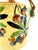 Vintage Japanese Majolica Fruit & Basket Weave Biscuit Jar With Rattan Handle For Sale - Image 9 of 13
