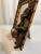 English Vintage Palm Beach Regency Bell Hop Monkey Playing Drummer Picture Frame With Faux Bamboo and Wicker Accents For Sale - Image 3 of 10