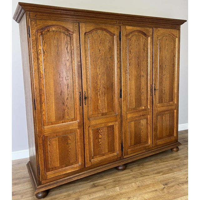 This impressive Vintage French wardrobe offers generous storage space combined with classic French styling. Crafted from...