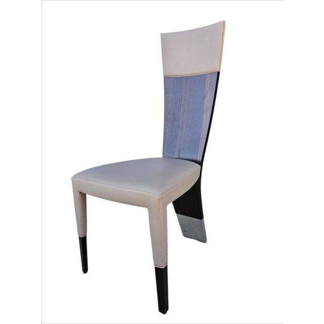 Jade Dining Chairs With Chrome Leg Caps by Pietro Costantini- Set of Eight For Sale In Los Angeles - Image 6 of 16