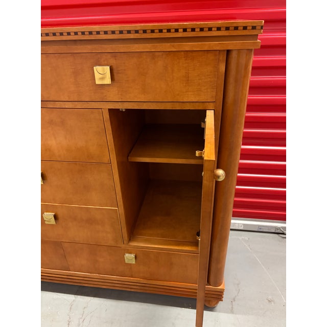 Hickory White Genesis Collection Neoclassical Revival Style High-Boy Dresser. Circa 1980s For Sale - Image 11 of 18