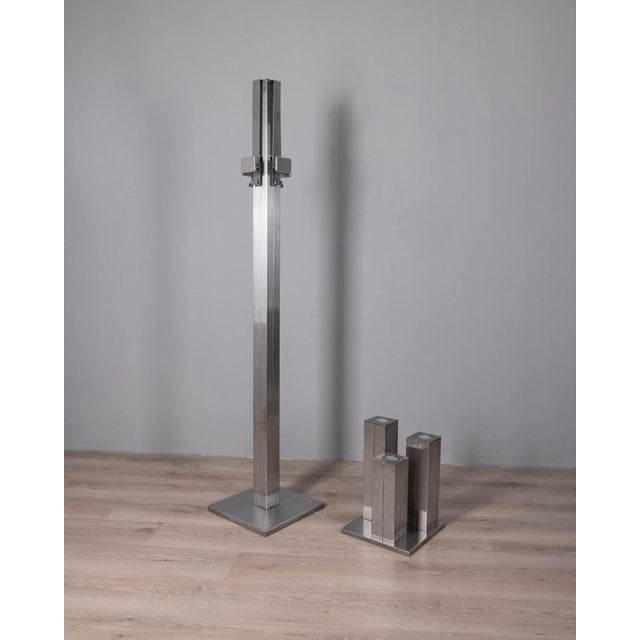 Vintage Italian Coat Hangers and Umbrella Stands in Steel, 1970s, Set of 2 For Sale - Image 12 of 12