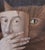 Expressionism Monique Passicott 1984 Pastel Painting " Cat With Mask " For Sale - Image 3 of 6