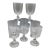 Aquarius Clear by Bryce Goblets With Heavy Crystal Stem - Set of 8 For Sale