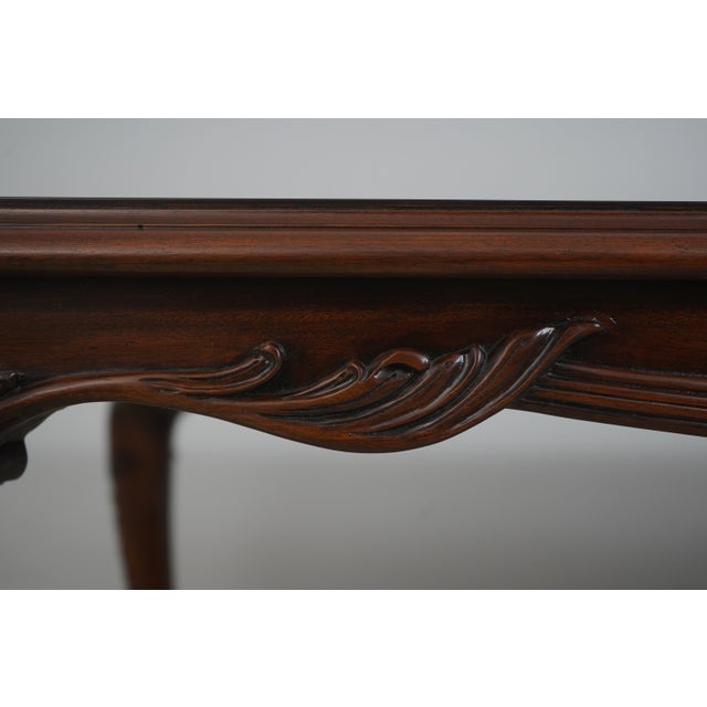 Maitland Smith Mahogany Louis XVI Inlaid Dining Table For Sale - Image 16 of 18