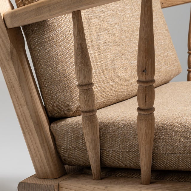1970s Mid-Century Modern Brown Wood Pair of Club Chairs For Sale In Greensboro - Image 6 of 13
