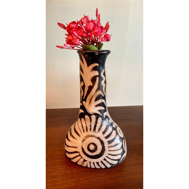 Traditional Lenca pottery vase handmade by tribal women artisans. The Lenca people have populated Honduras for over 1500...