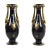 Black Ceramic Art Deco Vases, Set of 2 For Sale - Image 8 of 8