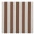 Sample - Schumacher Madison Wide Stripe Fabric In Brown For Sale