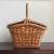 Mid-20th Century Wicker Picnic Basket For Sale - Image 4 of 12