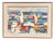Abstract Harbour Motif, 1950s, Oil on Canvas, Framed For Sale