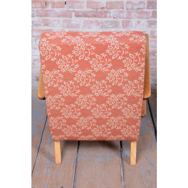 Red Set of Vintage Art Deco Armchairs by J. Halabala for Up Závody, Czech, 1930s , Set of 2 For Sale - Image 8 of 15