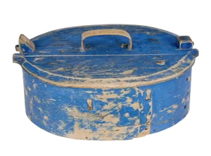 19th Century Hand Painted Tine Decorative Box