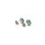 Natural Emerald Diamond Stud Earrings 14k W Gold 3.14 TCW Certified For Sale - Image 4 of 7