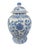 Vintage Chinoiserie Blue and White Ceramic Ginger Jar For Sale In Charlotte - Image 6 of 12