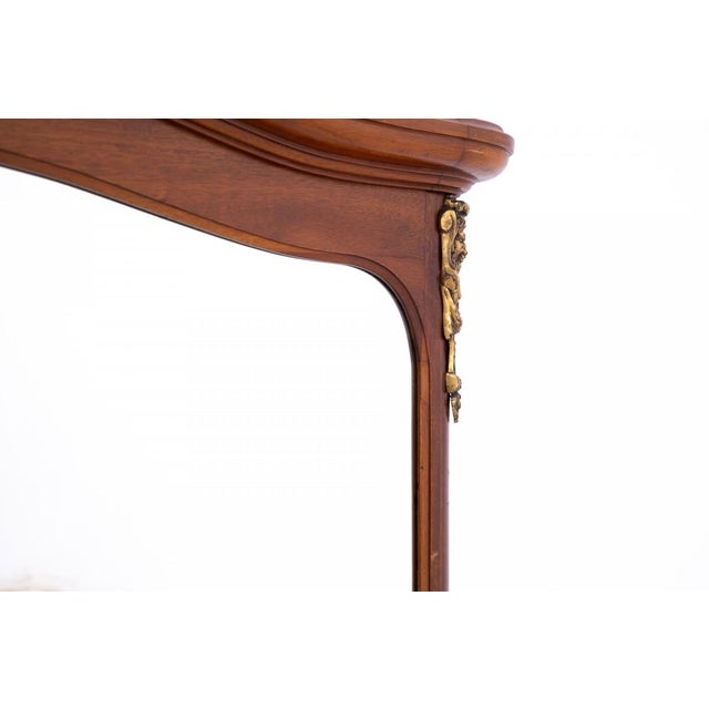 Antique mirror, France, circa 1890. Very good condition. Wood: walnut Dimensions: height 89 cm, width 119 cm
