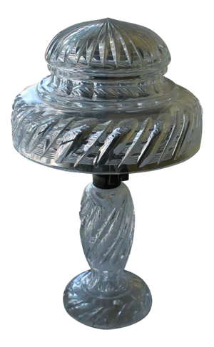 Masterpiece Cut Glass Lamp by Famed F & C Osler C. 1870