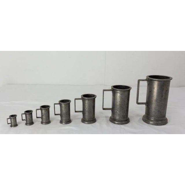Industrial French Trade Equipment Measuring Tins, 19th Century, Set of 7 For Sale - Image 3 of 7