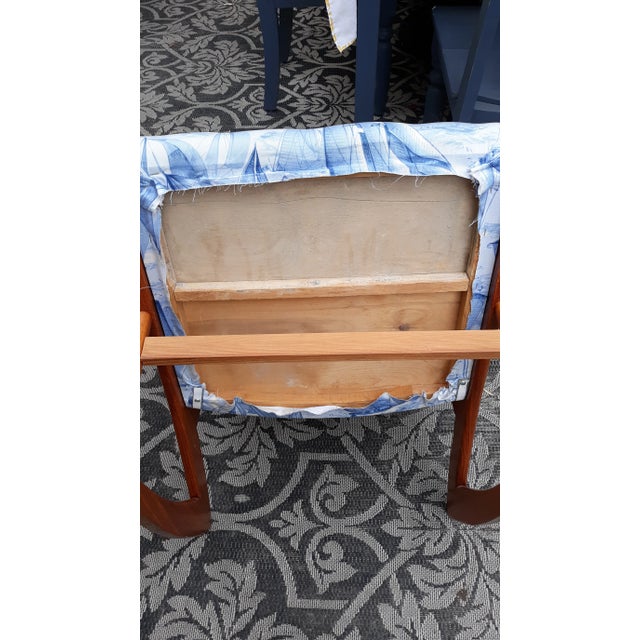 Wood Vintage Teak Danish Modern Rocking Chair in the Style of Georg Jensen For Sale - Image 7 of 10