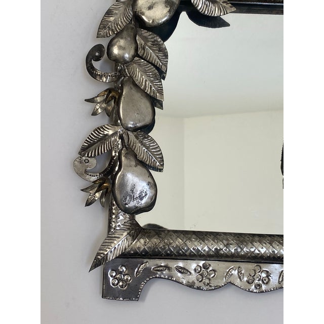 Mid 20th C. Sergio Bustamante Aluminum & Brass Peacock Mirrors a Pair For Sale In Seattle - Image 6 of 12