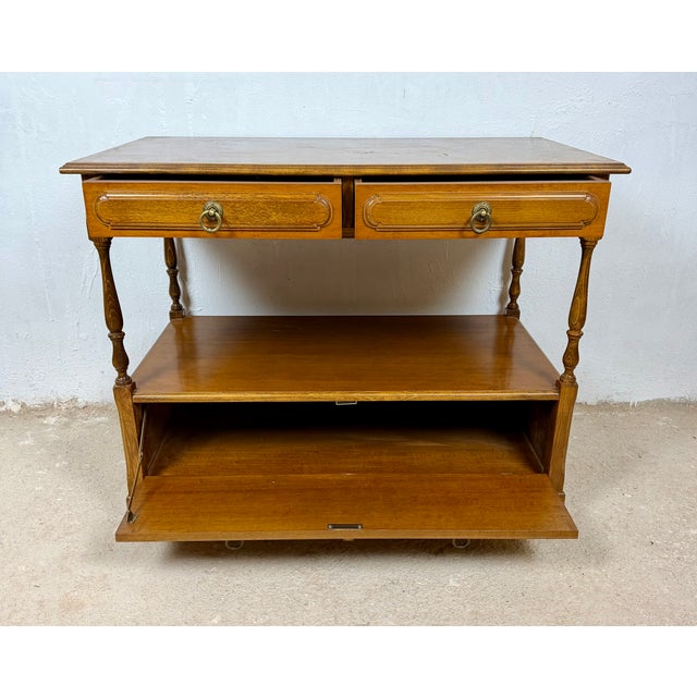 Spanish Sideboard with Shelves and Six Drawers, 1980s For Sale - Image 6 of 14