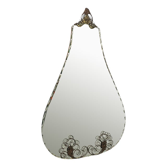 Mid-Century Modern Italian Wall Mirror, 1960s For Sale