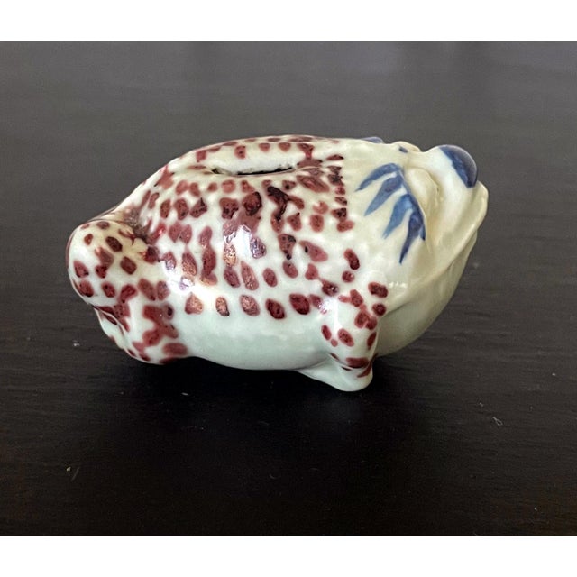 Ceramic Korean Ceramic Water Dropper in Frog Form For Sale - Image 7 of 12