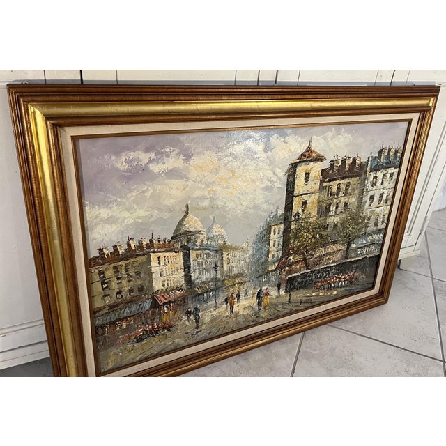 Caroline Burnett (1877-1950) Impressionist Paris Cityscape Oil Painting For Sale In Tampa - Image 6 of 12