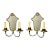 1930's French Mirror Sconces - a Pair For Sale