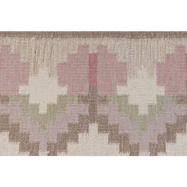 Mid-Century Swedish Kilim, 1960 For Sale - Image 6 of 7
