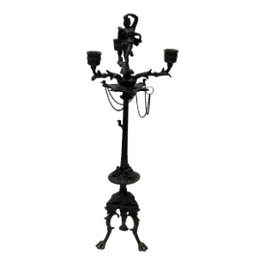 Bronze French Style 3 Branch Candelabra