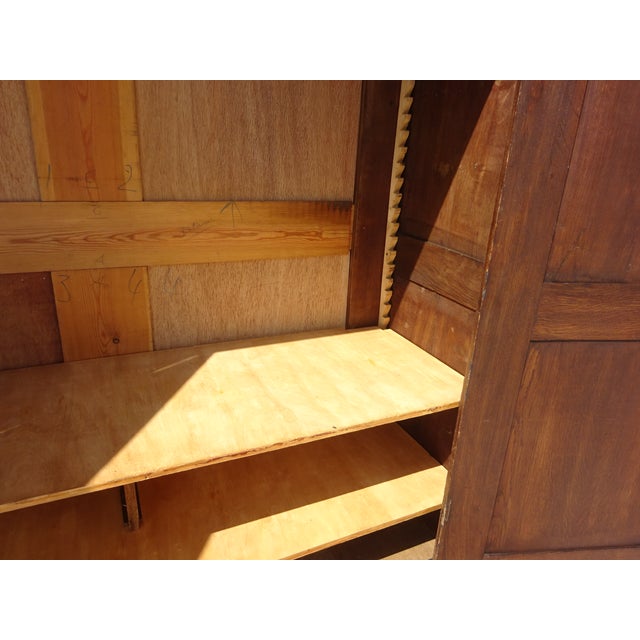 Large Parisian Oak Wardrobe For Sale - Image 14 of 18