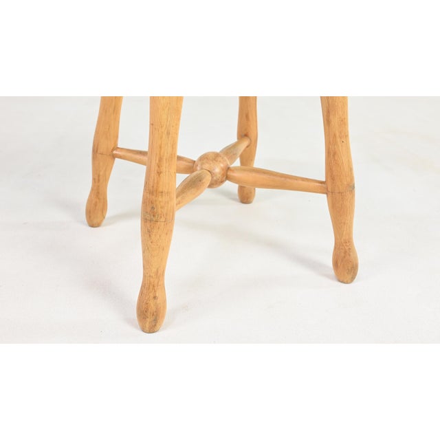 1960s Danish Stool in Beech, 1960s For Sale - Image 5 of 12