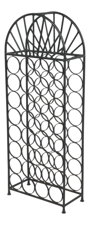 Domed 32 Bottle Iron Wine Rack Attributed to Arthur Umanoff Shaver Howard Unmarked