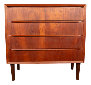 Chest of 4 Drawers in Teak, Denmark, 1960s