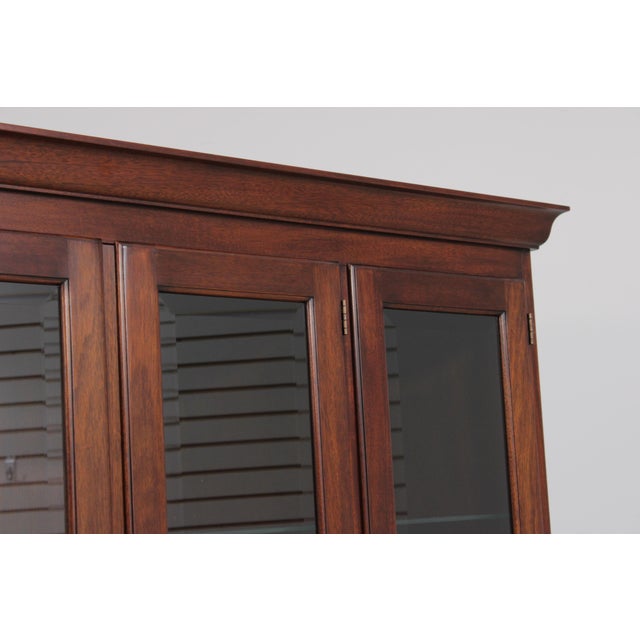 Henkel Harris Mahogany 4 Door China Cabinet For Sale - Image 13 of 18
