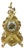 Vintage Rococo Mantel Clock in Brass For Sale