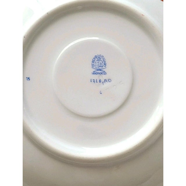 Traditional 1960s Herend Rothschild Bird Saucer for Flat Cup For Sale - Image 3 of 3