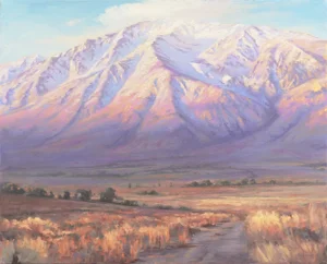 'Autumn, Sunrise Over Mt. Tom' by Richard Schloss, 2014, Santa Barbara Artist, Ventura Art Museum, Oil