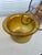Hollywood Regency Vintage Cast Iron & Amber Glass Planter For Sale - Image 3 of 10