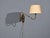 Danish Modern, Articulating Wall Sconce, Brass, Bakelite, Denmark, 1950s For Sale - Image 4 of 12